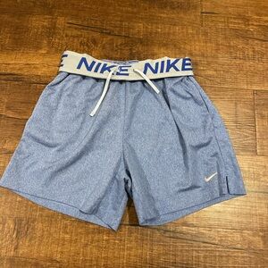 Blue Nike DRI-FIT shorts